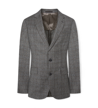 Hackett London para hombre. Americana 130S Pow gris (40/32), Casual, Fiesta, Lana, Clásico