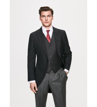 Hackett London para hombre. HM450351 Chaleco Lana Cierre Cinco Botones gris (42/32), Clásico