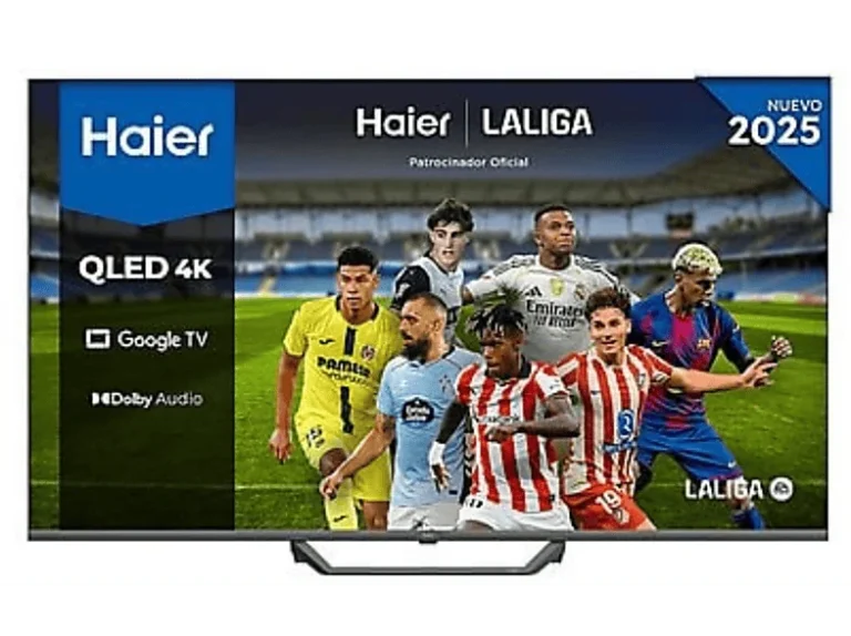 Haier TV QLED 65" - Haier S80 Series H65S80FUX, 4K HDR10, Google TV, Gaming 120Hz, Dolby Audio, Negro