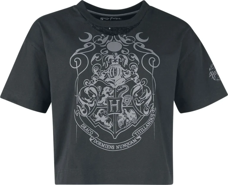 Harry Potter Camiseta de Harry Potter - Dark Academia Nocturnal Stroll at Hogwarts - S XXL - para Mujer - Negro