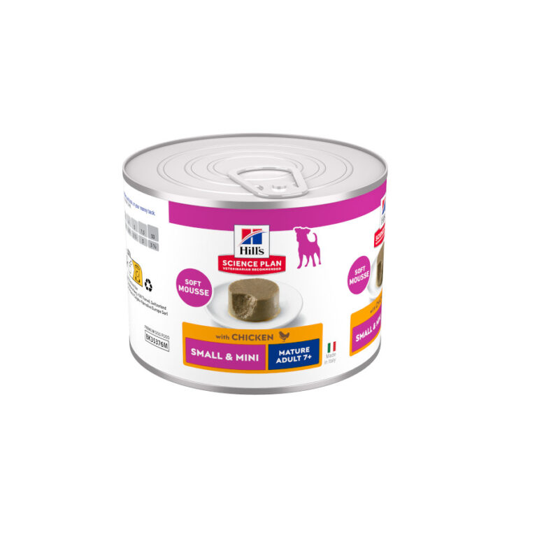 Hill's 24 latas x 200 g Hill's Science Plan Mature Small & Mini Mousse de Pollo lata para perros ¡Pack ahorro!