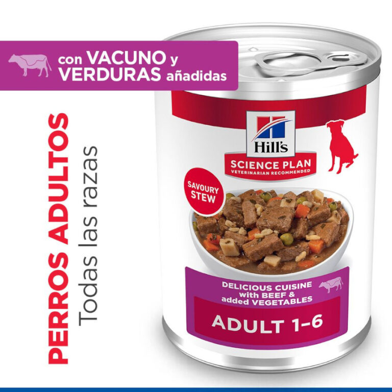 Hill's 24 latas x 363 g Hill's Science Plan Adult Estofado con vacuno y verduras lata para perros ¡Pack Ahorro!