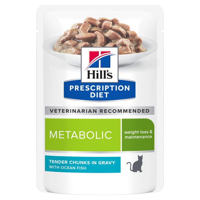 Hill's Prescription Diet 36 x 85 g para gatos en oferta: 24 + 12 ¡gratis! - Metabolic con pescado de mar