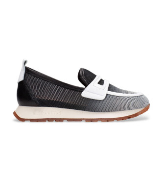 Hispanitas para mujer. Zapatillas Kansas negro (40), Piel, 3 a 5cm, Ninguno, Casua