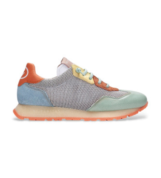 Hispanitas para mujer. Zapatillas Kansas verde (36), Piel, 3 a 5cm, Cordones, Casual, Multicolor