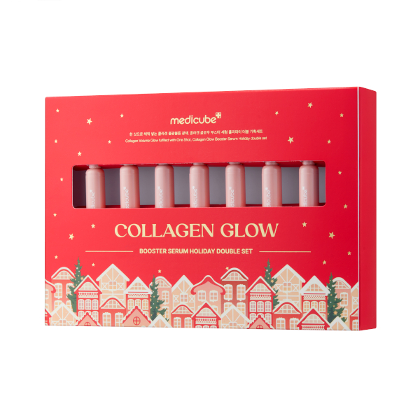 Juego medicube Collagen Glow Booster Serum Holiday Double Set - 15ml + 2ml*7ea