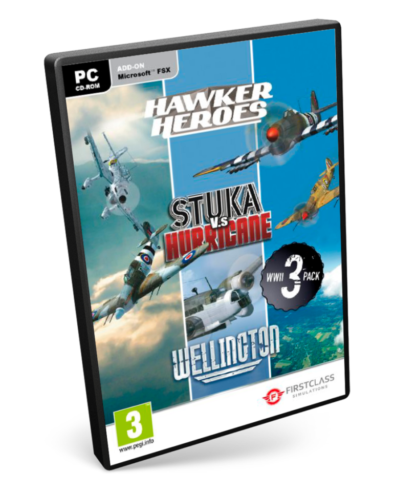 Juego Microsoft WW2 Collection (Hawker Heroes, Stuka V H, Wellington) - FSX