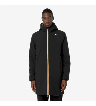 K-way para hombre. K6128WW Chaqueta reversible Jacob negro, verde (S), Casual, Poliéster