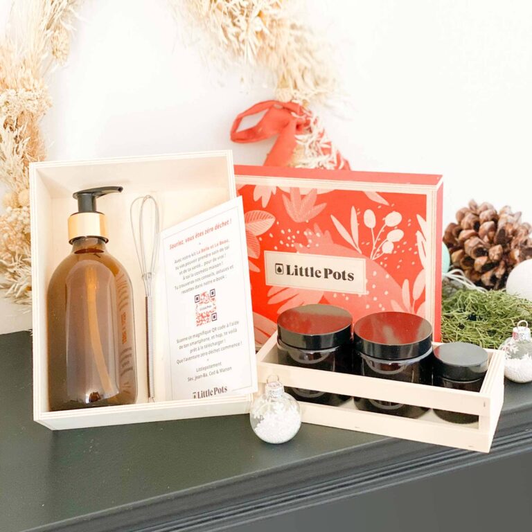 Kit cosmético - 4 envases de vidrio