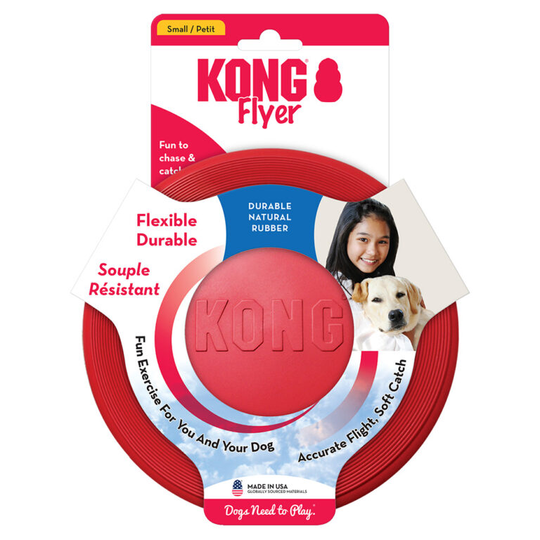 Kong Classic Flyer frisbee para perros - Pack de 2 uds. - S: aprox. 18 cm de diámetro