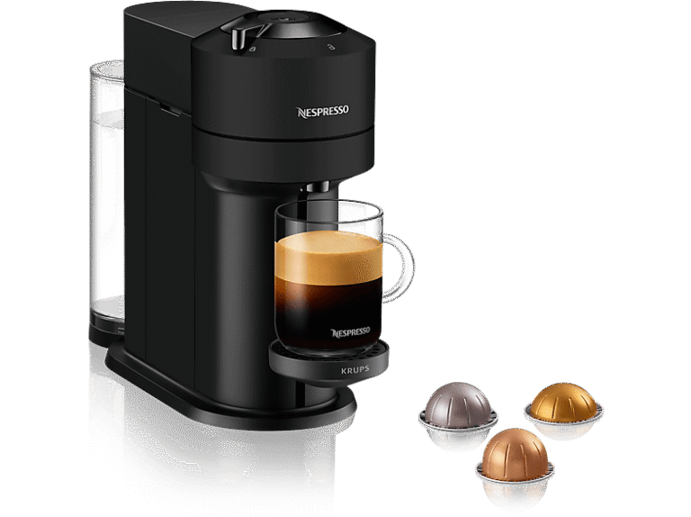 Krups REACONDICIONADO Seminuevo Bueno Cafetera de cápsulas - Nespresso® Krups Vertuo XN910N, 1500 W, 1.1 l, Wi-Fi, Bluetooth, Negro