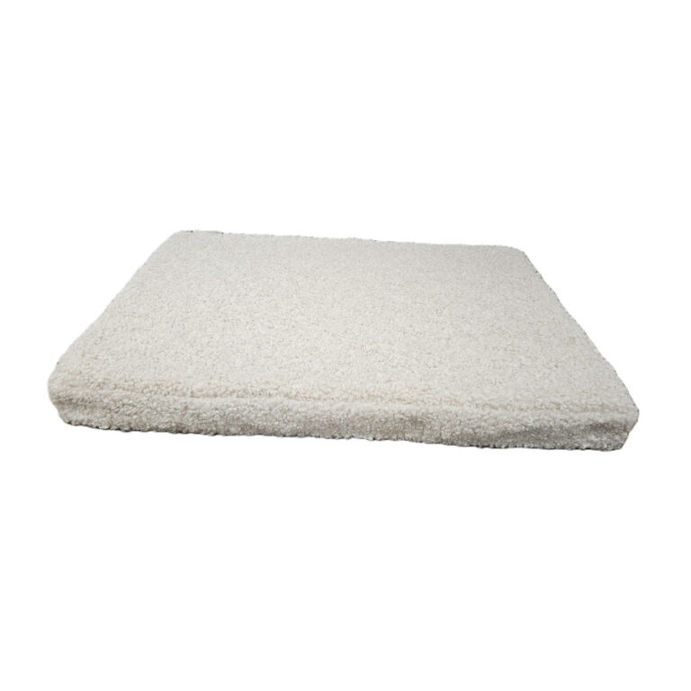 Leeby colchón borreguito beige para perro