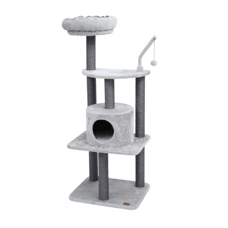 Leeby Kenzo árbol rascador con cama para gato