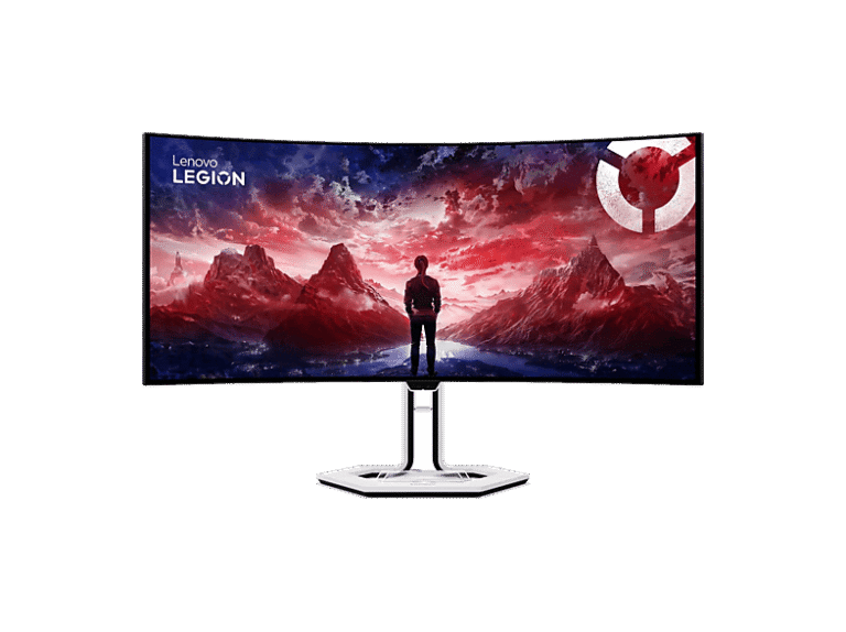 Lenovo Monitor gaming - Lenovo Legion PRO 34WD-10, 34" UWQHD OLED, 240 Hz, 0.03 ms, OLED Curvo, FreeSync, Altavoces integrados, Altura ajustable