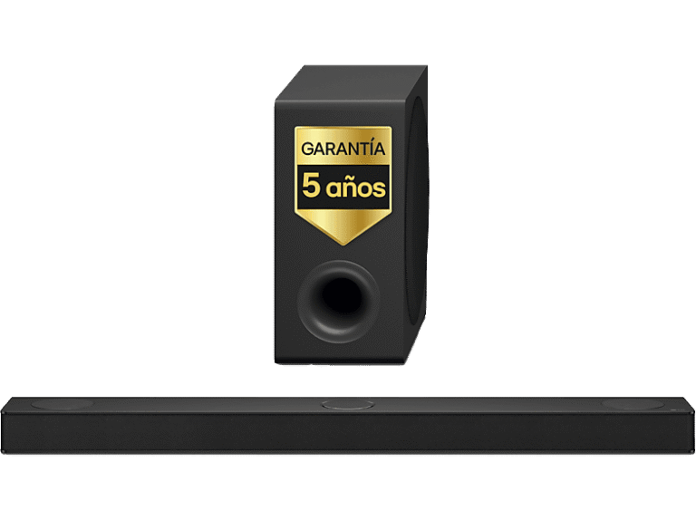 LG Barra de sonido - LG S80TY, Bluetooth, 480 W, 3.1.3 canales con subwoofer, Dolby Atmos y DTS, Negro