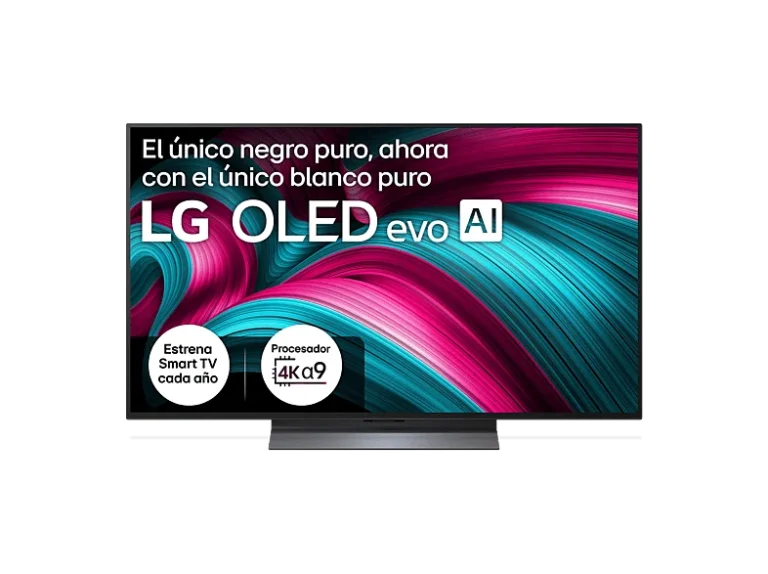 LG TV OLED 48" - LG OLED48C57LA, 4K, Procesador Inteligente α9 AI Processor 4K Gen8, Smart TV, DVB-T2 (H.265), Negro