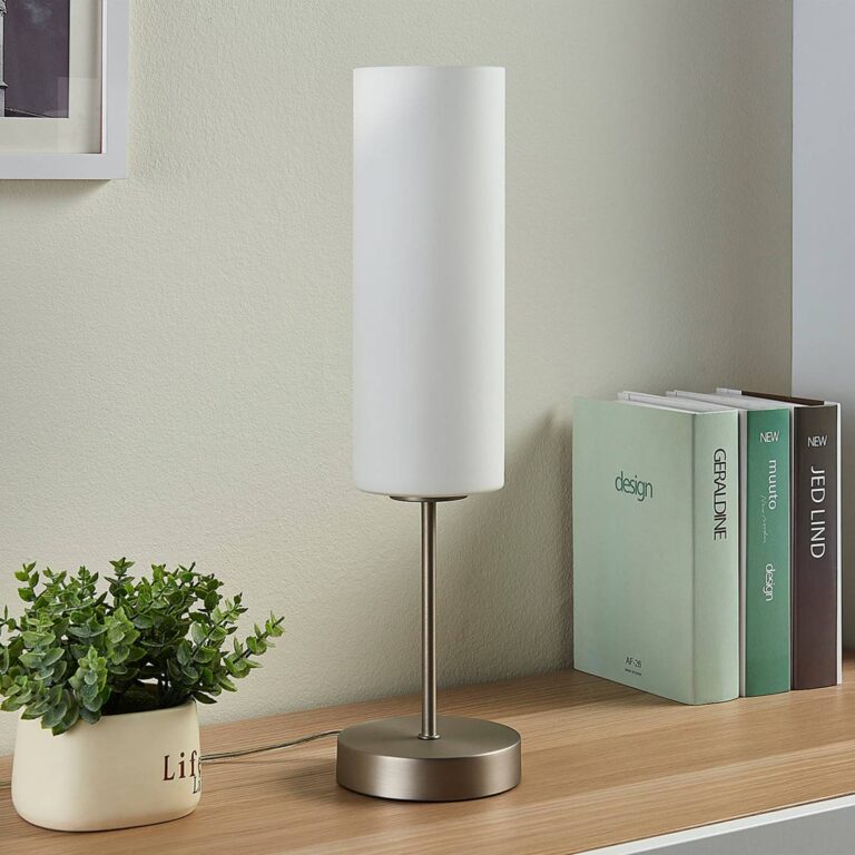 Lindby Lámpara de mesa Lindby Felice, cilindro