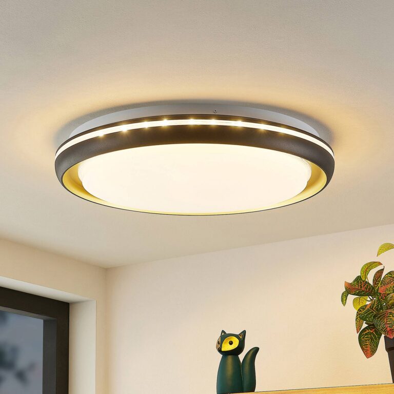 Lindby Plafón LED Lindby Melchioris, redonda