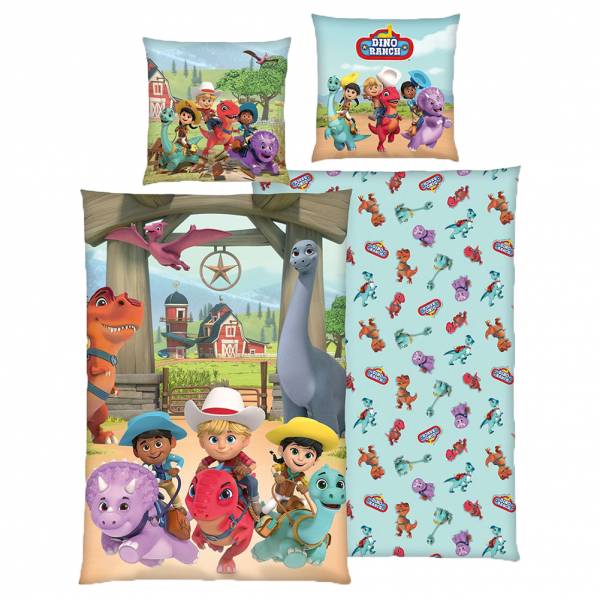 Lizenz Dino Ranch Sábanas Conjunto 135 x 200 cm + 80 x 80 cm 4434601050