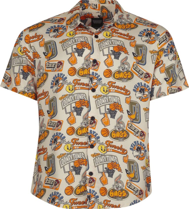 Looney Tunes Camisa manga Corta de Looney Tunes - Allover - Hawaii - S 3XL - para Hombre - multicolor