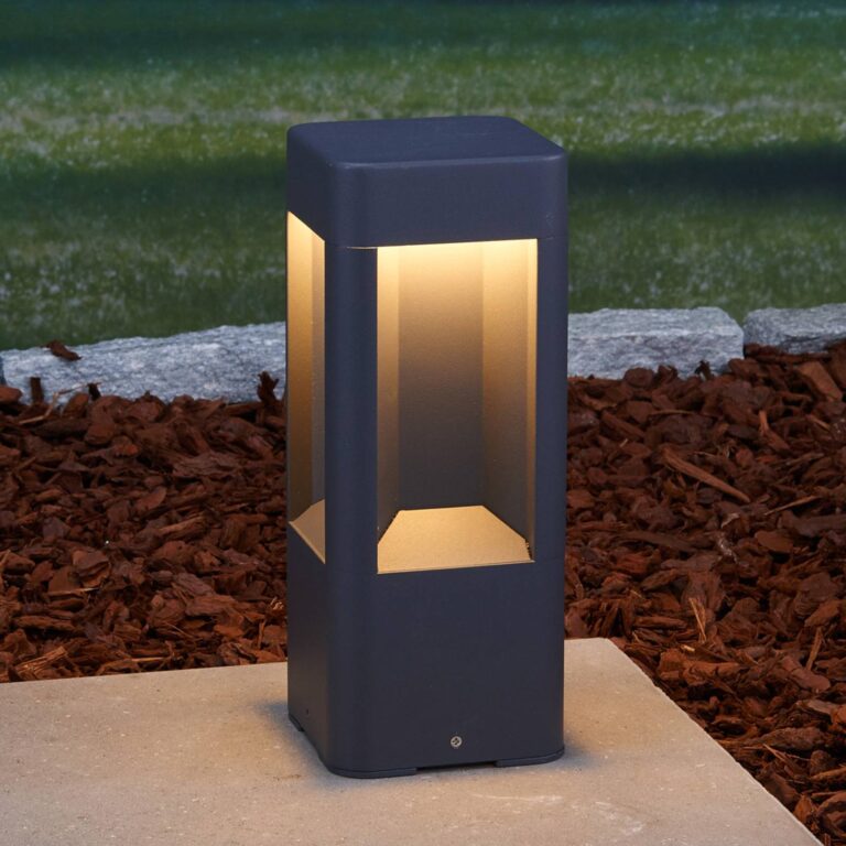 Lucande Baliza LED Annika, antracita, metal, 30 c