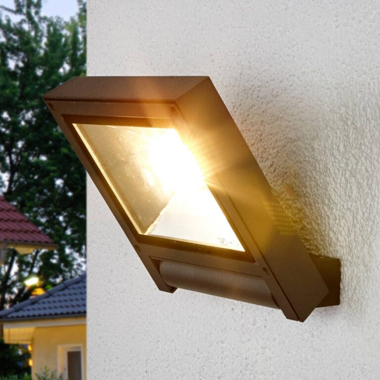 Lucande Foco exterior LED Lucande Maica, antracita, orientable, IP65