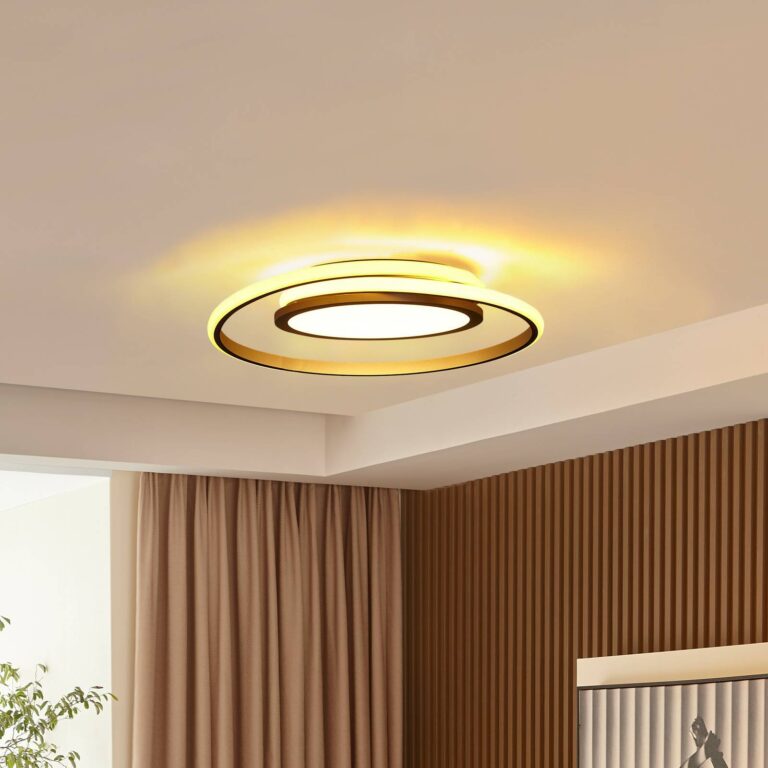 Lucande Lámpara LED de techo Lucande Noud, 49 cm, plata, aluminio, atenuable