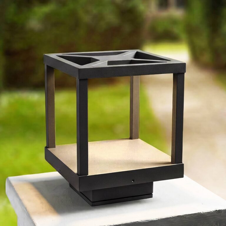 Lucande Lámpara sobremuro LED Lealan, negra, metal, 23 cm, IP54