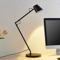 Lucande LED lámpara de escritorio Tarris, altura 46 cm, negro