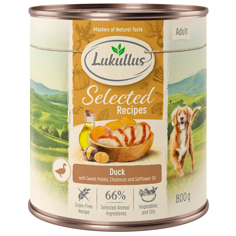Lukullus Selected Recipes: corazón de pato delicioso - 24 x 800 g - Pack Ahorro