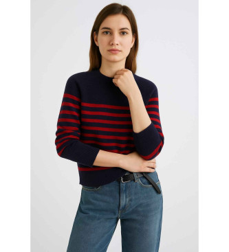 Marella para mujer. 2523366244200 Jersey de mezcla de cachemira Pace marino (L), Casua