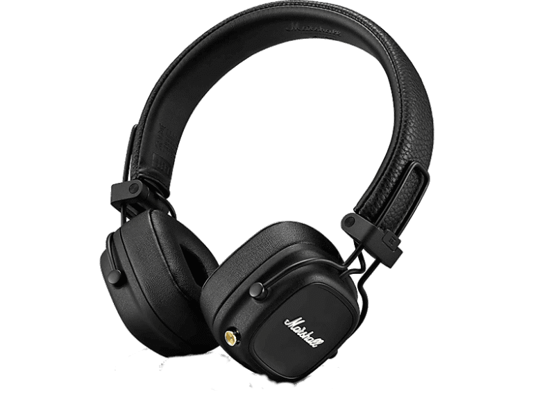 Marshall Auriculares inalámbricos - Marshall Major IV, Supraaurales, Bluetooth, 80 h batería, Táctil, Plegable, Negro