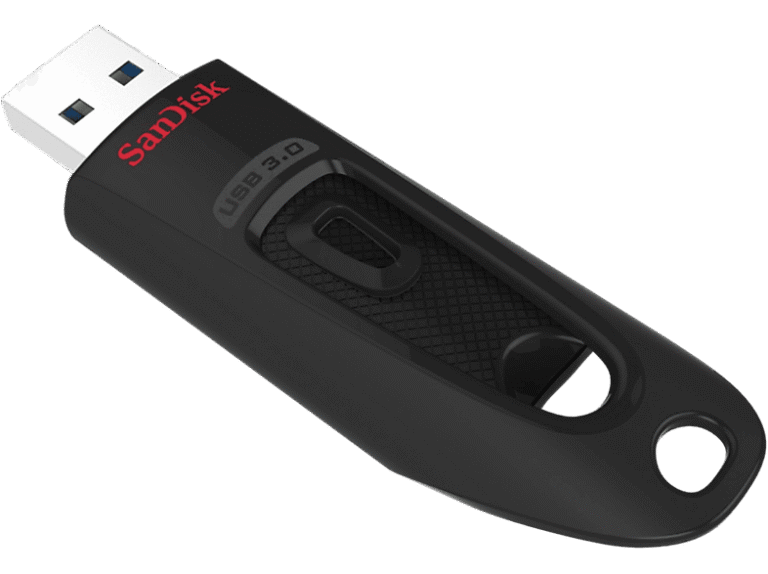 Memoria USB 32 GB - SanDisk Ultra, 3.0, Lectura 130 MB/s, Compatible 2.0, Software SecureAccess, Negro
