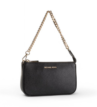 Michael Kors para mujer. 32F7GFDW6L Bolso de piel con cadena negro (OSFA), Casua