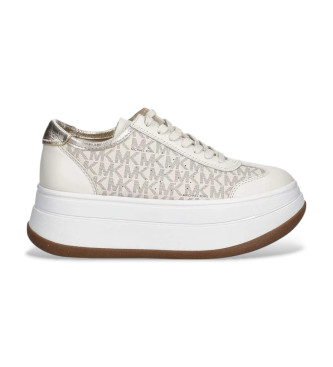 Michael Kors para mujer. 43T5HYFS2L Zapatillas Hayes beige (41), 5 a 8cm, Cordones, Casua
