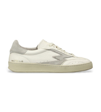 Moa Concept para mujer. MG583CO Zapatillas de Piel Club blanco (37), Plano, Cordones, Casua