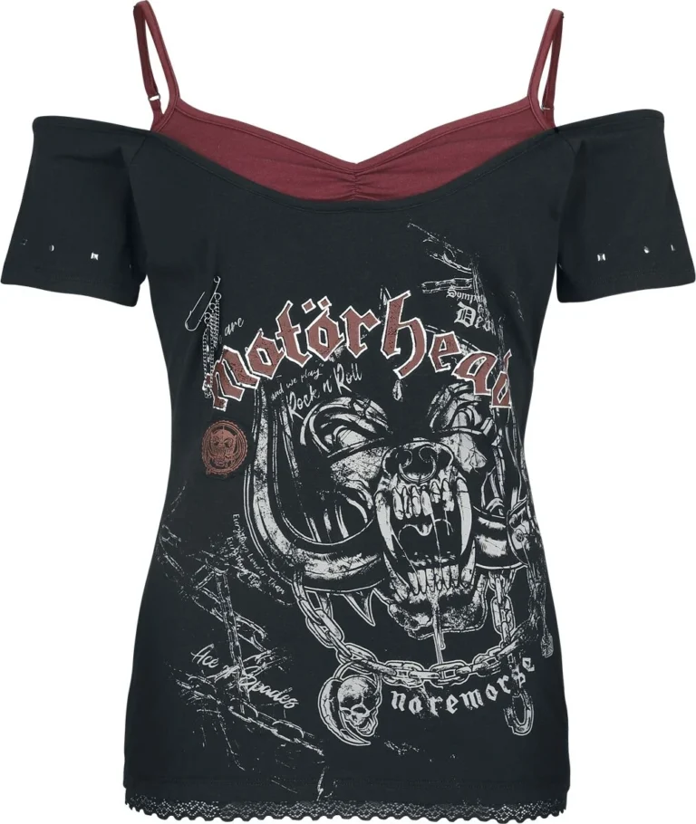 Motörhead Camiseta de Motörhead - EMP Signature Collection - M XXL - para Mujer - negro/rojo oscuro
