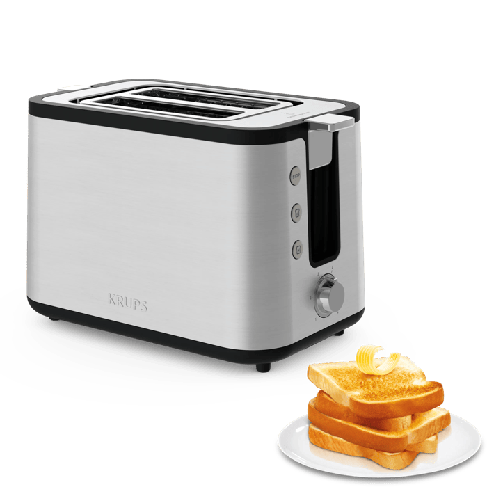 Moulinex Control Line, Tostador, 2 ranuras, 850 W, 6 niveles de tostado