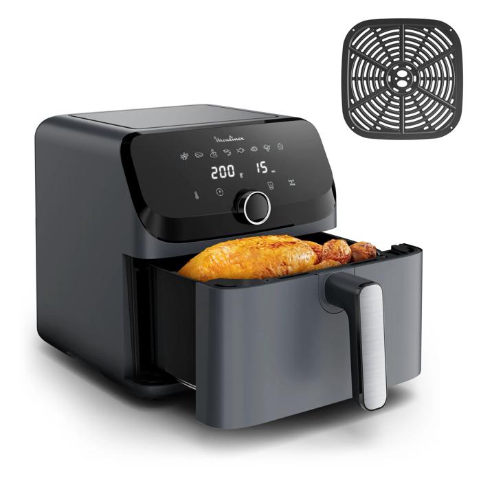 Moulinex Easy Fry Mega, Freidora de aire, Capacidad Extragrande de 7 L, 8 Programa