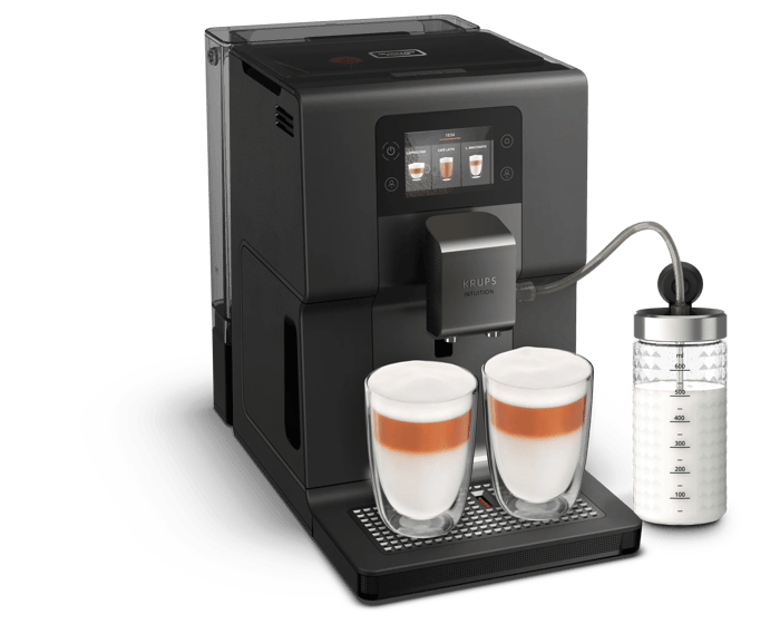 Moulinex Intuition Preference +, Cafetera Superautomática, Pantalla táctil, 15 recetas automáticas, Jarra de leche Tecnología Milk Advance