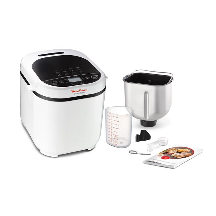 Moulinex Pain Doré, Panificadora, 1 kg, 12 programas, 720 W, Pan casero