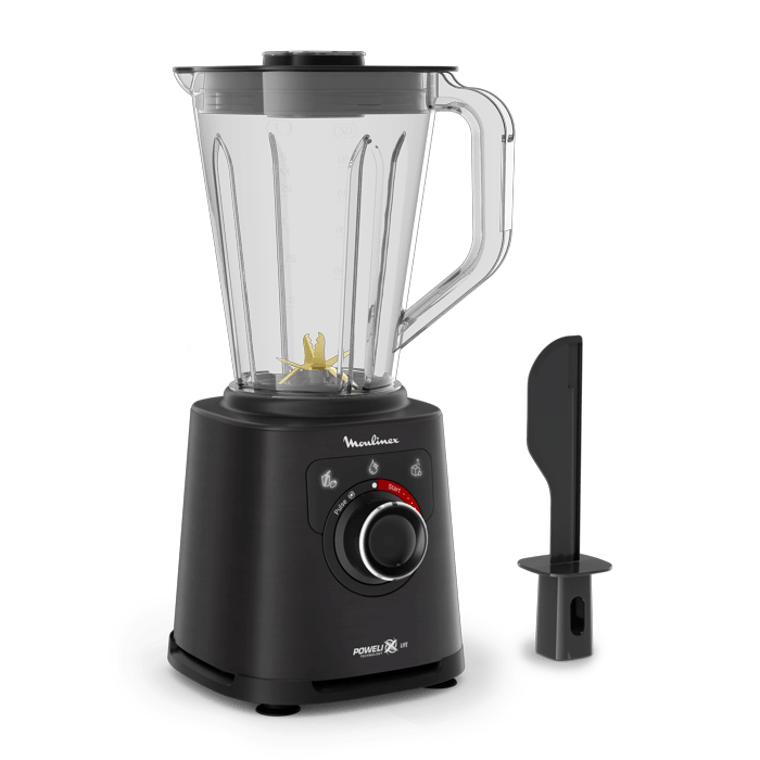 Moulinex Perfectmix +, Batidora de alta velocidad, 1200 W, Negra