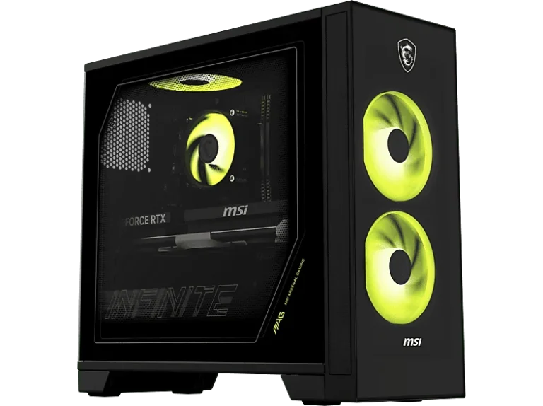 Msi PC gaming - MSI MAG Infinite S AI 2NVL5-017EU, Intel® Core™ Ultra 5 225F, 16GB RAM, 512GB SSD, GeForce RTX™ 5060, Sin sistema operativo, Negro
