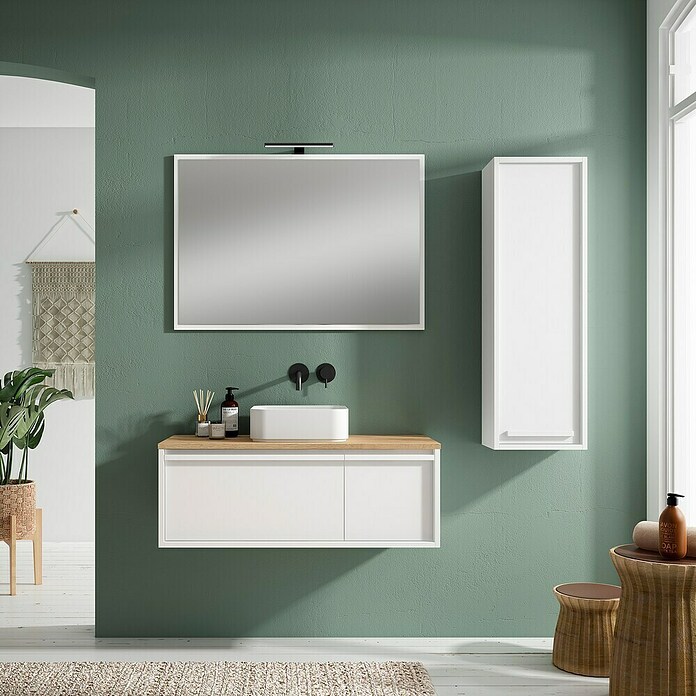 Mueble de lavabo Loira (L x An x Al: 45 x 80 x 35 cm, Blanco)