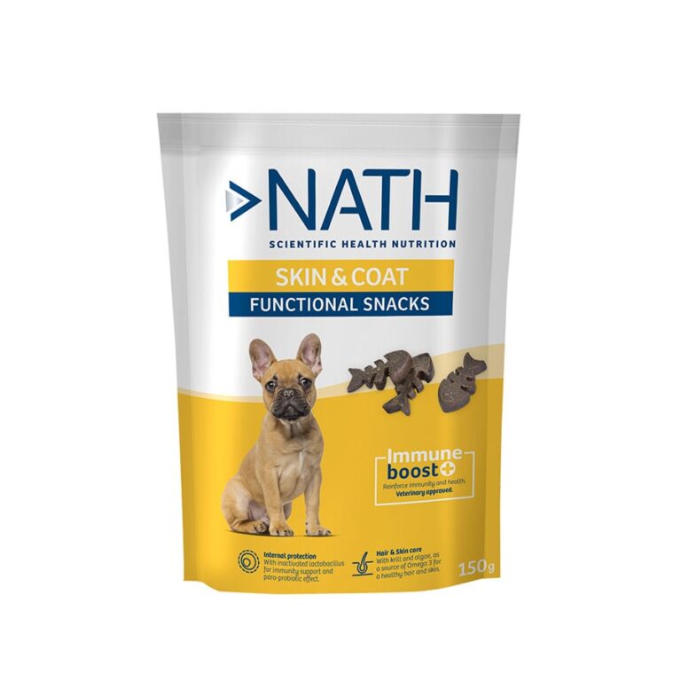 Nath 6 bolsitas x 150 g Nath Bocaditos Skin&Coat para perros ¡Pack ahorro!
