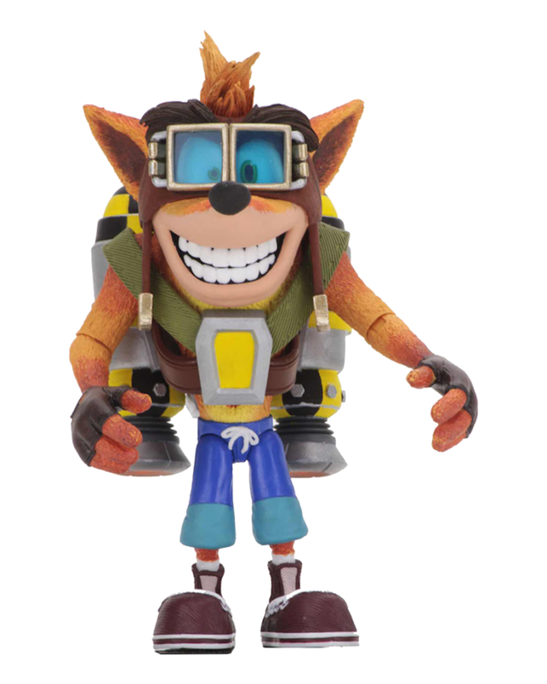 Neca Figura Crash Bandicoot con Jetpack Edición Deluxe (14cm)