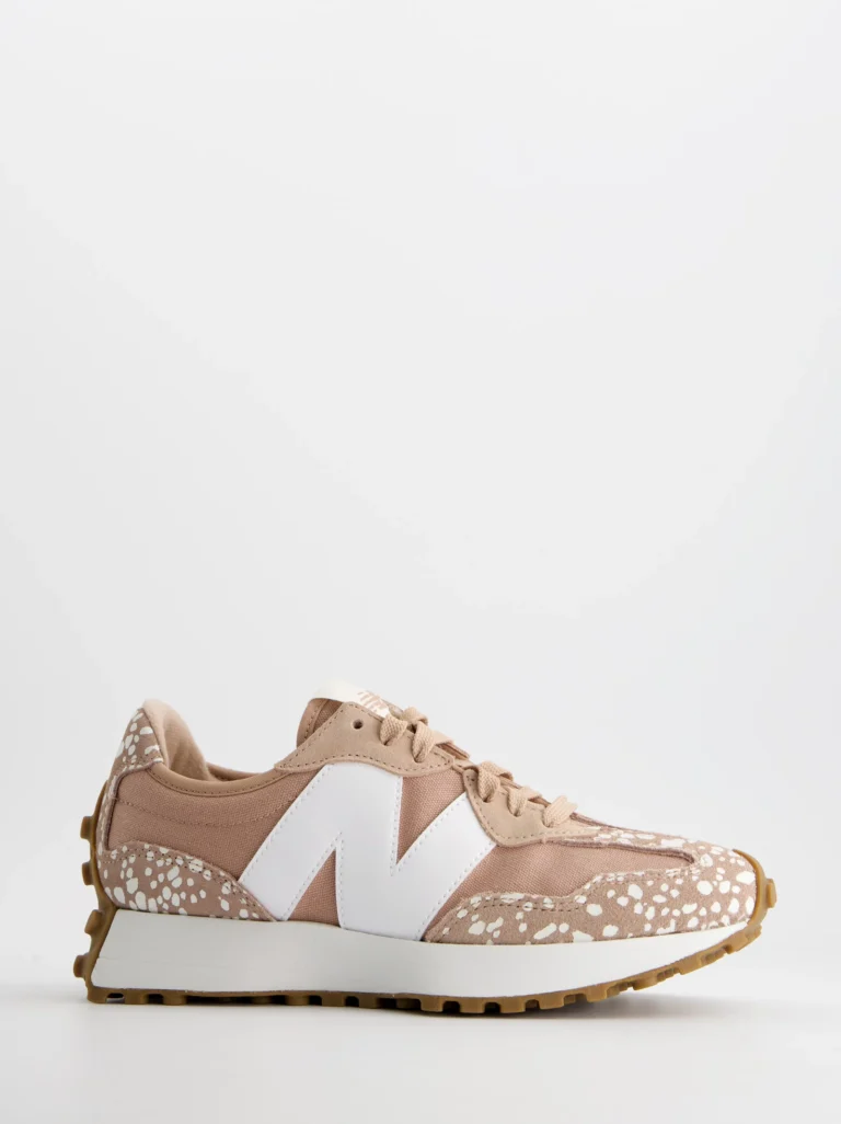 New Balance 327 - Zapatillas deportivas de ante moteadas, 36