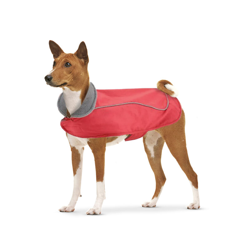 Outech Chubasquero rojo con capucha para perro