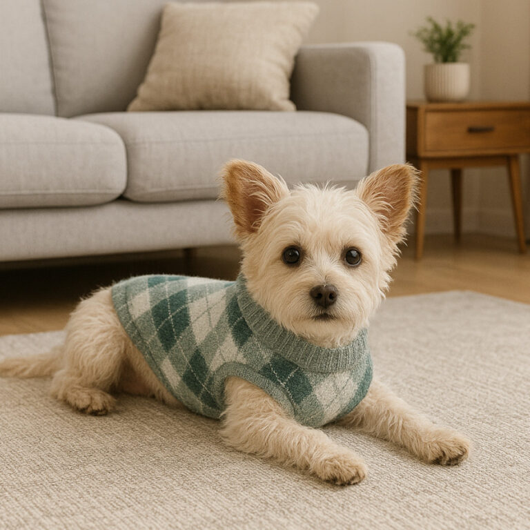 Outech Jersey con Rombos Verdes para perro