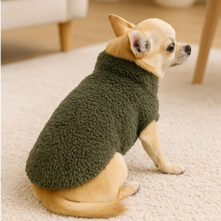 Outech Sudadera Borreguillo Caqui para perro